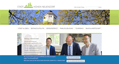 Desktop Screenshot of hohen-neuendorf.de